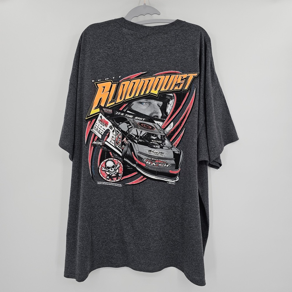 Scott Bloomquist‎ T-Shirt 3XL Evil Eye Double Graphic Gray Crew Neck - Picture 3 of 9